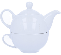 Teekanne und Tassenset